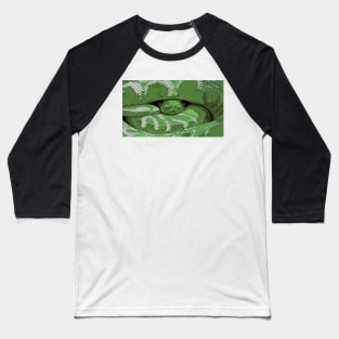 Green snake Baseball T-Shirt